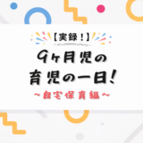 【実録】9ヶ月児の育児スケジュール～自宅保育編～